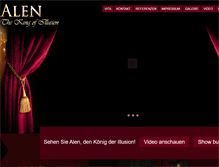 Tablet Screenshot of alen-show.com